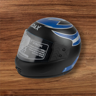 NOAX Helmet GOOD QUALITYFOR UNISEX BIKE RIDI-154-Blue Matt Motorbike Helmet(Blue)