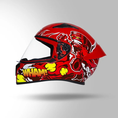 STUDDS THUNDER Motorsports Helmet(Red)