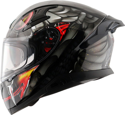 Axor Apex Venomous Motorbike Helmet(Black Grey)