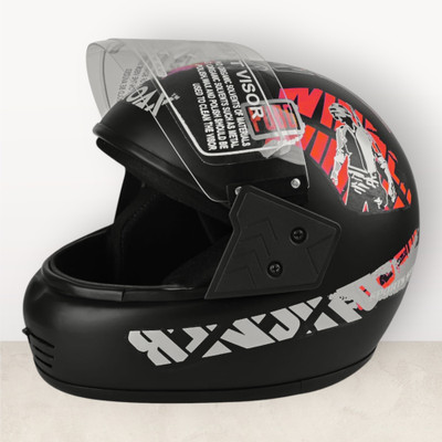 NOAX unisex safty helmet for riders_54-391-Red Motorbike Helmet(Red)
