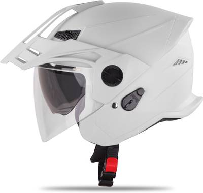 Steelbird SBH-23 GT Plus Open Face ISI Certified Helmet with Inner Sun Shield Motorbike Helmet