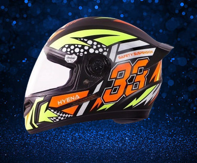 OZONE JBM_PRIME_HELMET_FULLFACE_GRADE 1_SAFETY AND STYLE_@V@_231 Motorbike Helmet(ORENGE-BLACK)