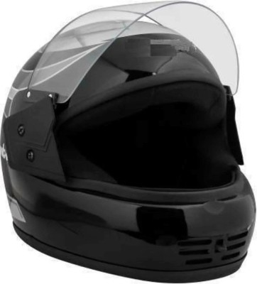 FDS _Glossy_Silver Full Face Helmet ISI Mark Motorbike Helmet(Silver)