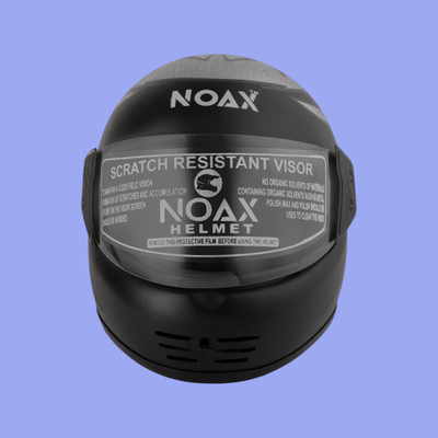 NOAX UNISEX SAFETY HELMET ONROAD HELMET- TWO WHEELER,BIKE & SCOOTER (SL-1580 Motorbike Helmet(Black)
