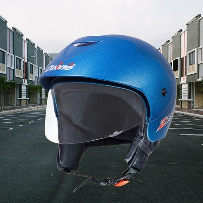 OZONE Zzz Plain_OF_Unisex_largesize_Oz084 Motorbike Helmet(Blue)