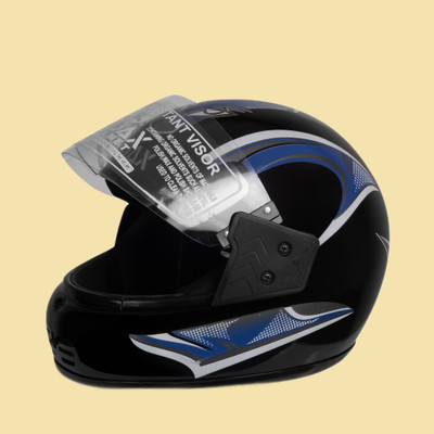 NOAX Double filter unisex helmet24 Motorbike Helmet(Black)