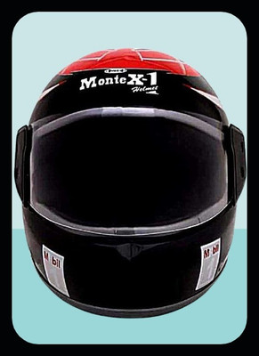 MonteX-1 New_Full Face Bike helmet L58 Motorbike Helmet(Black)