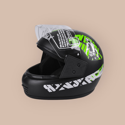 Font unisex full face good hard quality helmet-Green253B Motorbike Helmet(Green)