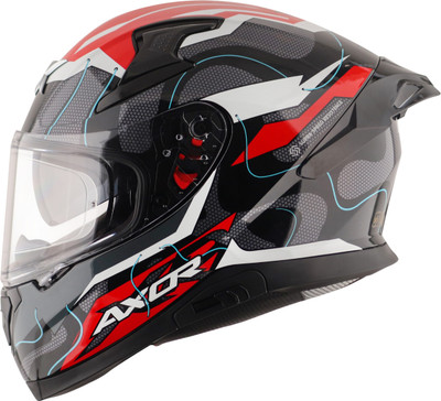 Axor Apex Dynamo Motorbike Helmet(Black Red)