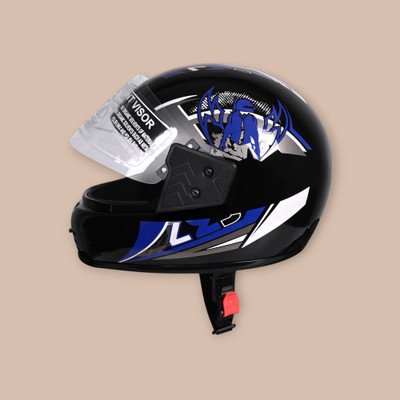 NOAX KING OF HELMET UNISEX OPEN FACE motorbike HELMET-Blue125 Motorbike Helmet(Blue)