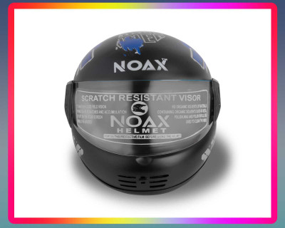 NOAX SOLID QUALITY FOR UNISEX HELMET FULL FACE SL-108 Motorbike Helmet(Blue)