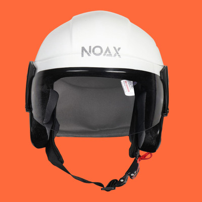 NOAX unisex open face helmet for safty428 Motorbike Helmet(White)
