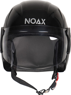NOAX ISI marked helmet solid unisex helmet (fk263 Motorbike Helmet(Black)