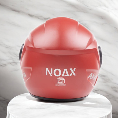 NOAX UNISEX HELMET ISI PROOFED SOLID HELMET BUY SURE@219 Motorbike Helmet(Red)