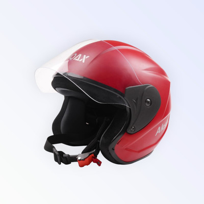 NOAX unisex safty helmet for riders_33-389 Motorbike Helmet(Red)