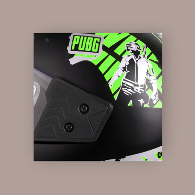 NOAX unisex full face good hard quality helm-252-Green Motorbike Helmet(Green)