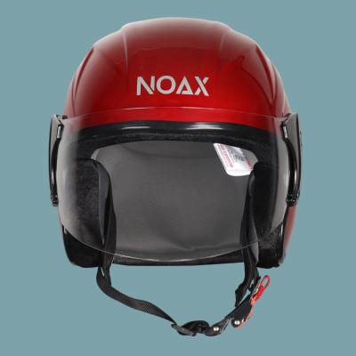 NOAX unisex open face helmet for safty190 Motorbike Helmet(Red)