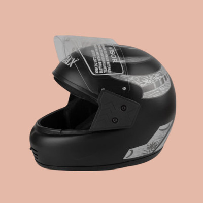 NOAX UNISEX HELMET FOR SAFTY RIDING FOR BIKEE55 Motorbike Helmet(Grey)