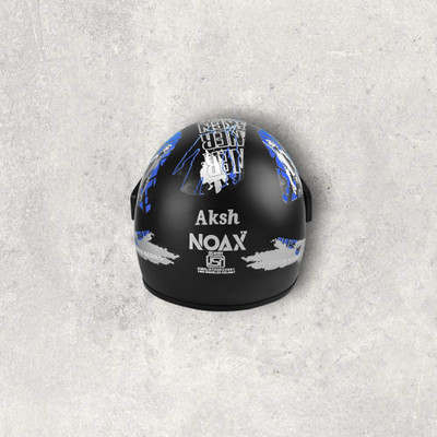 NOAX SOLID BRANDED & ISI MARKED HELMET FOR UNISEX SAFE RIDE(SLFK-599 Motorbike Helmet(Blue)