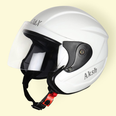 NOAX UNISEX SAFETY HELMET ONROAD HELMET- TWO WHEELER,BIKE & SCOOTER (SL-1052 Motorbike Helmet(White)