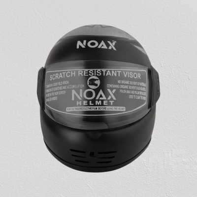 NOAX Unisex Full Face Helmet For Motorbike __8 Motorbike Helmet(Black)