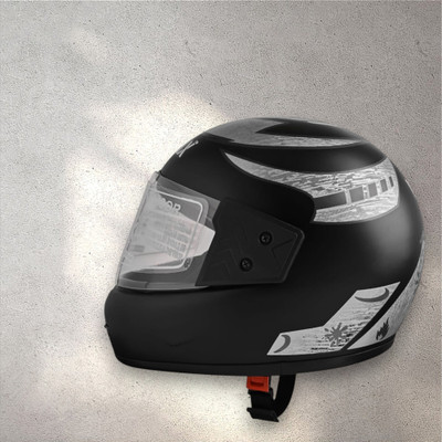 NOAX ISI marked helmet solid helmet((fk267 Motorbike Helmet(Silver)