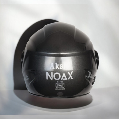NOAX UNISEX HELMET ISI PROOFED SOLID HELMET BUY SURE@274 Motorbike Helmet(Black)