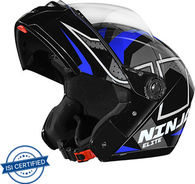 STUDDS NINJA ELITE SUPER D6 Motorbike Helmet(BLACK N1)