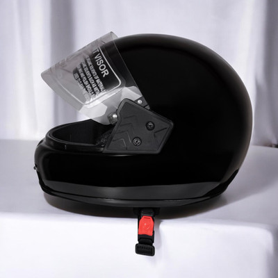 NOAX HELMET KING FULL FACE & ISI MARKED FOR UNISEX ((SL-256 Motorbike Helmet(Black)