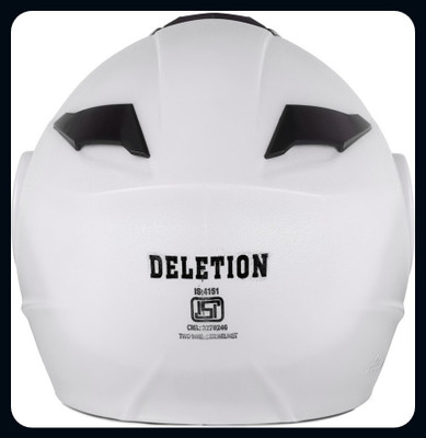 fuery Flip-up Plain Visor Blue Helmet Z099_New Motorsports Helmet(White)