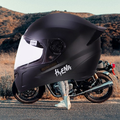 OZONE Full Face_Unique Design Helmet_Premium Class_@V@01 Motorbike Helmet(Black)