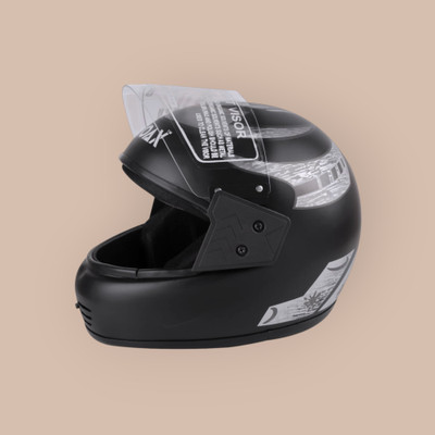 Font Unisex Full Face Helmet For Motorbikes -518-ABC Motorbike Helmet(Silver)