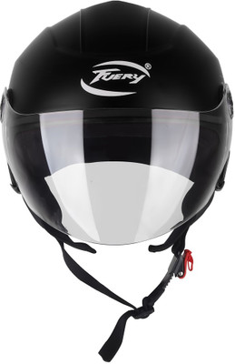 fuery UNISEX HALF FACE URBAN TRACK HELMET Motorbike Helmet(Black)