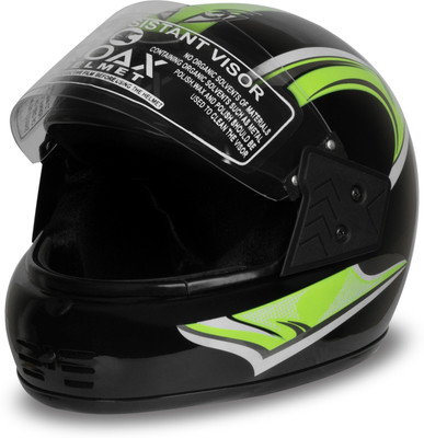 NOAX ISI marked helmet solid helmet((fk256 Motorbike Helmet(Green)