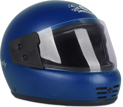 SKULLCAP ABS Material Full Face Stylish Helmet with Plain Visor For Men Motorbike Helmet Motorbike Helmet(Blue)