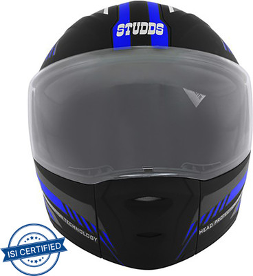STUDDS Ninja Elite Super D1 Motorbike Helmet(Matt Black N1)