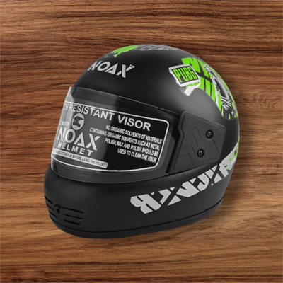 NOAX ISI MARKED KING OF HELMET UNISEX RIDDING HELMET TOP SELLING(DD-1435 Motorbike Helmet(Green)