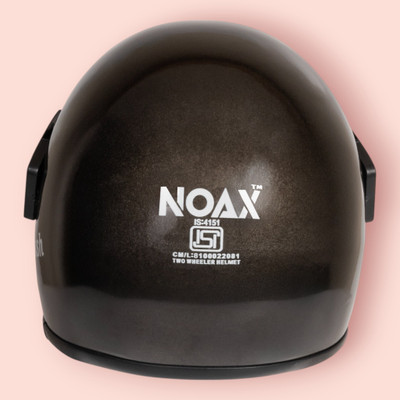 NOAX SOLID BRANDED & ISI MARKED HELMET FOR UNISEX SAFE RIDE(SLFK-892 Motorbike Helmet(Silver)