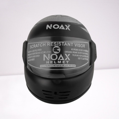 NOAX SAFETY HELMET FOR ONROAD RIDDING SOLID MATERIAL-TWO WHEELER(SLFK-AT-607 Motorbike Helmet(Grey)
