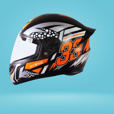 OZONE Prime Helmet_full face_HyEna_@R@Class_AD_@741 Motorbike Helmet(ORENGE-BLACK)