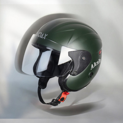 NOAX Helmet GOOD QUALITYFOR UNISEX for BIKE_-197 Motorbike Helmet(Dark Green)
