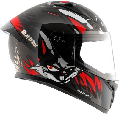VEGA BOLT Motorsports Helmet(BLACK RED)