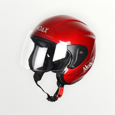 NOAX ISI MARKED KING OF HELMET UNISEX RIDDING HELMET TOP SELLING(DD-113 Motorbike Helmet(Red)