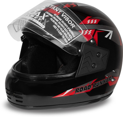 NOAX young men helmet for riding motorbike__-Black3030-Red jaali-ABCD Motorbike Helmet(Red)