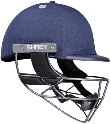 Shrey Elite Pro Titanium (Fixed Visor) Cricket Helmet(Navy Blue)
