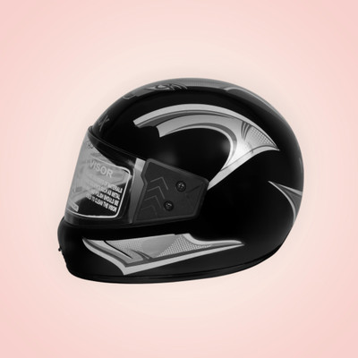 NOAX unisex full face good hard quality helmet-Black286286-Silver j-ABCD Motorbike Helmet(Silver)
