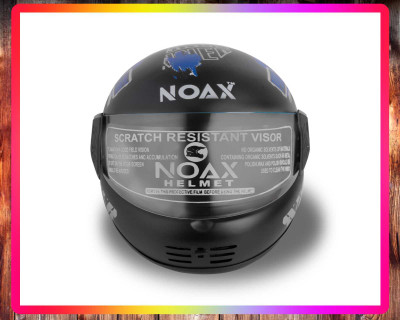 NOAX SOLID QUALITY FOR UNISEX HELMET FULL FACE SL-88 Motorbike Helmet(Blue)
