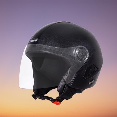 OZONE Zipp helmet_openface_largesize_Ozo0022 Motorbike Helmet(Black)