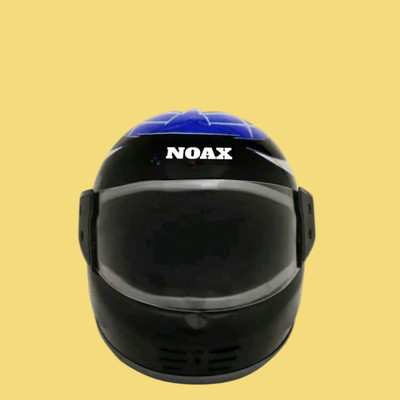 NOAX blue full face helmet unisex67 Motorbike Helmet(Black)