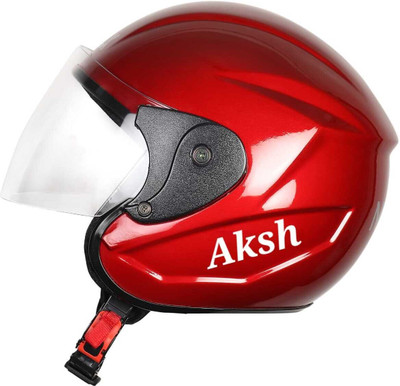 NOAX ISI marked helmet solid helmet((fk282 Motorbike Helmet(Red)